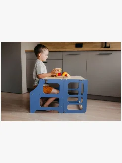 Duck Woodworks Sammenklappeligt Læringstårn, Blå