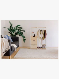 Duck Woodworks Tøjstativ med Skuffer, Hvid