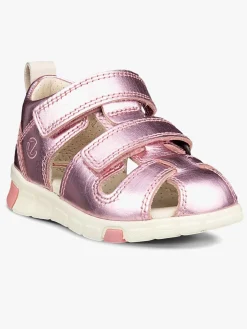 Ecco Mini Stride Sandaler, Old Rose Metallic