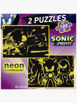 Educa Sonic Prime Puslespil Neon 2x100 Brikker