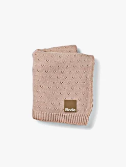 Elodie Pointelle-strikket Tæppe 100x75, Blushing Pink