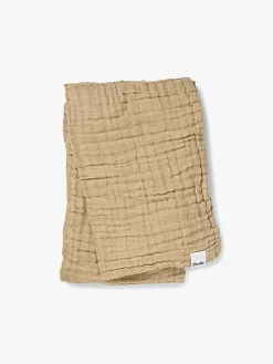 Elodie Rynket Tæppe 120x120, Pure Khaki