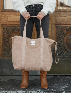 Elodie Soft Shell Pusletaske, Pink Bouclé