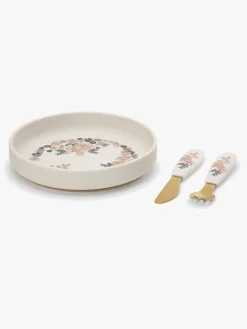 Elodie Tallerken Sæt Silikone, Blue Garden