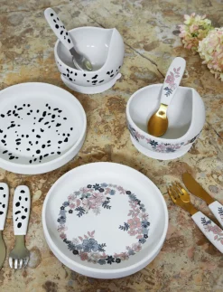 Elodie Tallerken Sæt Silikone, Blue Garden