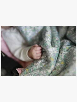 Elsa Beskow Blomsterfesten Quiltet Tæppe, Blå