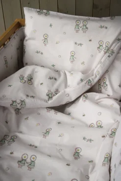 Elsa Beskow Blomsterfesten Sengesæt 100 x 130 Tremmeseng, Sandfarvet