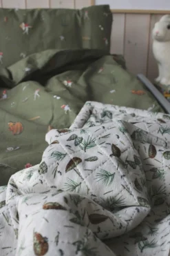 Elsa Beskow Tomtebobarnen Sengesæt 150 x 210, Grøn