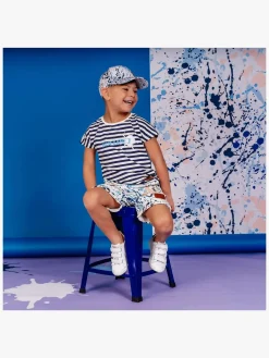 Emil fra Lønneberg Hujedamej T-shirt, Blue/White