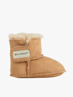 EN FANT Fåreskindstøfler, Camel