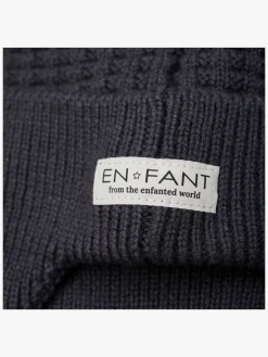 EN FANT Hue Uldblanding Baby med Kunstpels, Ebony