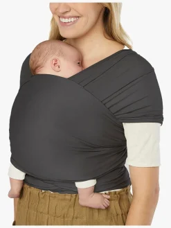 Ergobaby Aura Wrap Knit Strækvikle, Soft Black