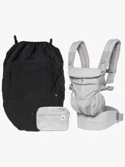 Ergobaby Omni 360 Cool Air Bæresele inkl. Regnslag, Grå