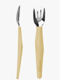 Everyday Baby Bestiksæt Silikone 2-pak, Gul