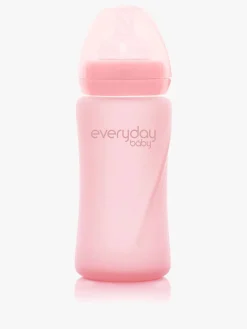 Everyday Baby Sutteflaske Glas 240 ml, Lyserød