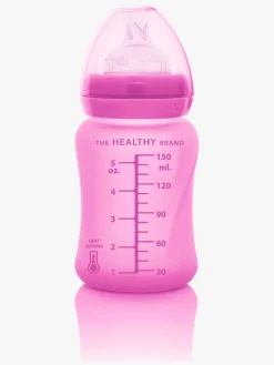 Everyday Baby Varmeindikator Sutteflaske Glas 150 ml, Cerise