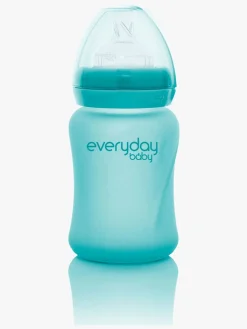 Everyday Baby Varmeindikator Sutteflaske Glas 150 ml, Turkis