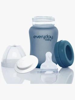 Everyday Baby Varmeindikator Sutteflaske Glas 150 ml Blåbær