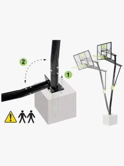 EXIT Galaxy Stativ m. Basketkurv Skal nedgraves, Grøn/Sort