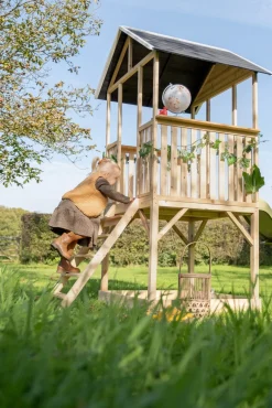 EXIT Panorama 500 Legehus med Rutsjebane & Sandkasse