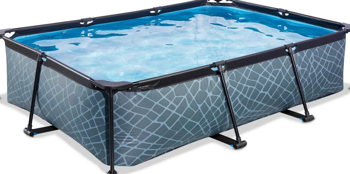 EXIT Pool med Kuppel 300x200x65 cm, Grå