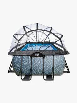 EXIT Pool med Kuppel 400x200x122 cm, Grå