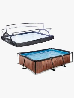 EXIT Pool med Kuppel 300x200x65 cm, Brun