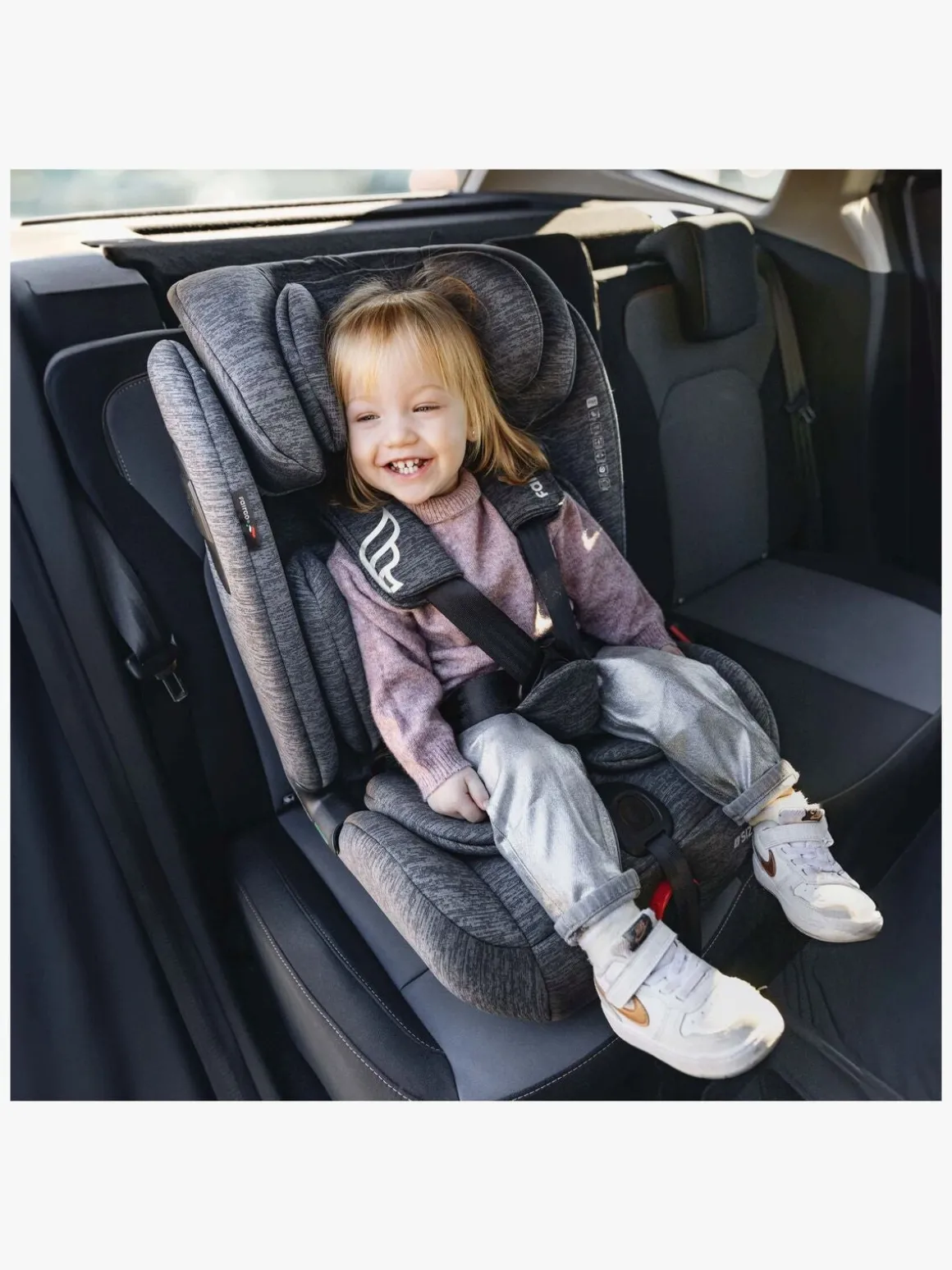 Fairgo Forza i-Size Autostol, Black Sand