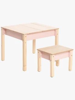 Family-scl Smart Opbevaring Bord med Stol, Pink