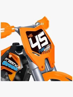 FEBER Elmotorcykel til Motocross, Orange/Sort