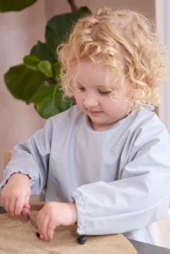 FILIBABBA  Langærmet Hagesmæk, Pearl Blue