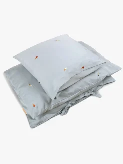 FILIBABBA Sengesæt 70x100 Tremmeseng, Pearl Blue