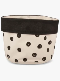 Form Living Opbevaringskurv Prikket Stor, Beige/Sort