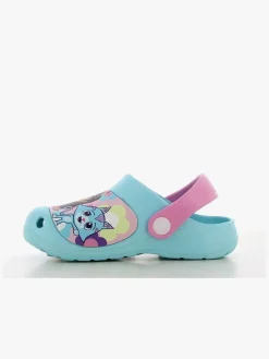 Gabby's Dollhouse Clogs, Turkish Blue/Fuchsia