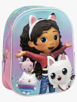 Gabby's Dollhouse 3D Rygsæk, Lyserød/Lyseblå