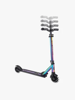 Globber Flow Element Lights Chrome Finish Løbehjul, Neo Chrome