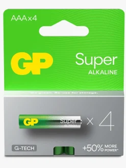GP Super Alkaline G-TECH AAA/LR03 Batterier 4-Pak