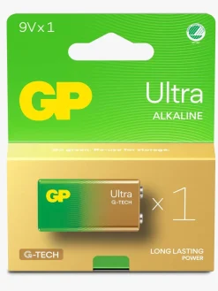 GP Ultra Alkaline G-TECH 9V Batteri Svanemærket 1-Pak
