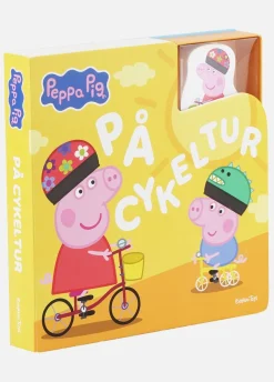 Gurli Gris Bog med Træfigurer - På Cykeltur