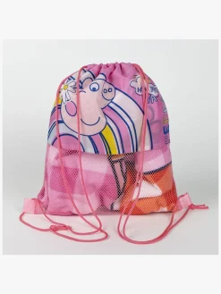 Gurli Gris Håndklæde Gymnastikpose & Kasket Sæt, Pink