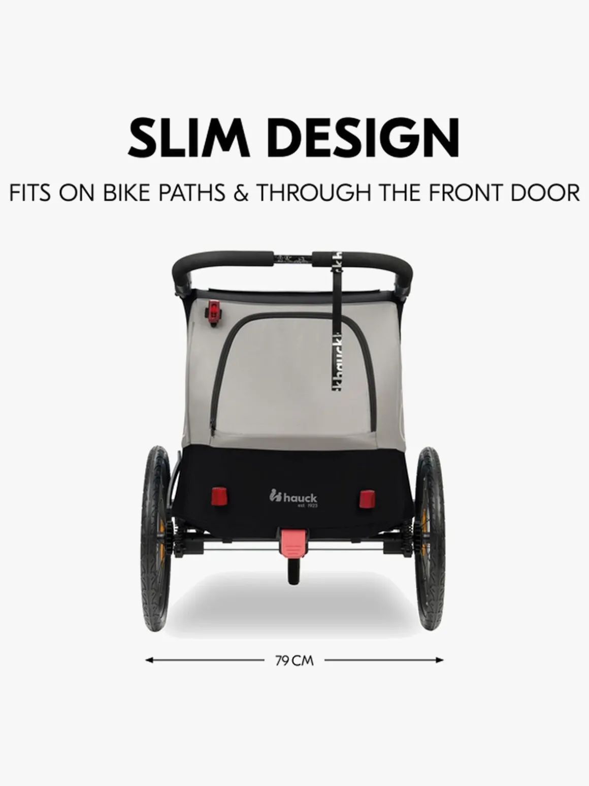 Hauck Dryk Duo Plus Cykelanhænger, Black