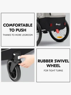 Hauck Dryk Duo Plus Cykelanhænger, Black