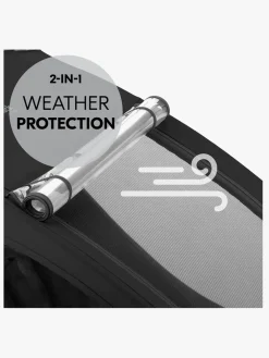 Hauck Dryk Duo Plus Cykelanhænger, Black