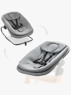 Hauck 3-i-1 Skråstol til Højstol, Dark Grey Melange