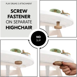 Hauck Play Drums S Aktivitetslegetøj til Legebakke, Animals