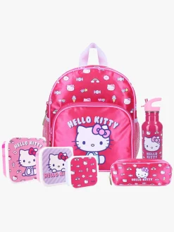 Hello Kitty Rygsæk, Penalhus, Flaske & Madkasse, Follow The Rainbow