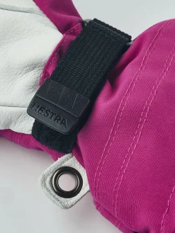 Hestra Army Leather Heli Ski Handsker, Fuchsia