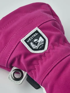 Hestra Army Leather Heli Ski Handsker, Fuchsia