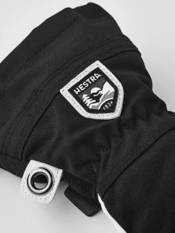 Hestra Army Leather Heli Ski Handsker, Sort