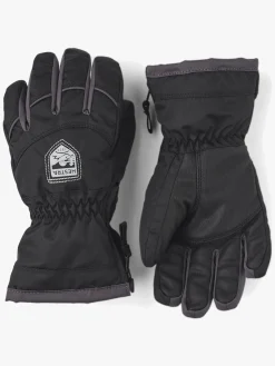 Hestra Sarri Zip JR Handsker, Sort/Grafit